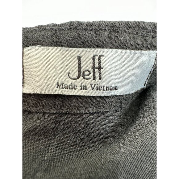 Jeff Black sleeveless ruffle front with buttons and back hidden zipper details s - Picture 6 of 7